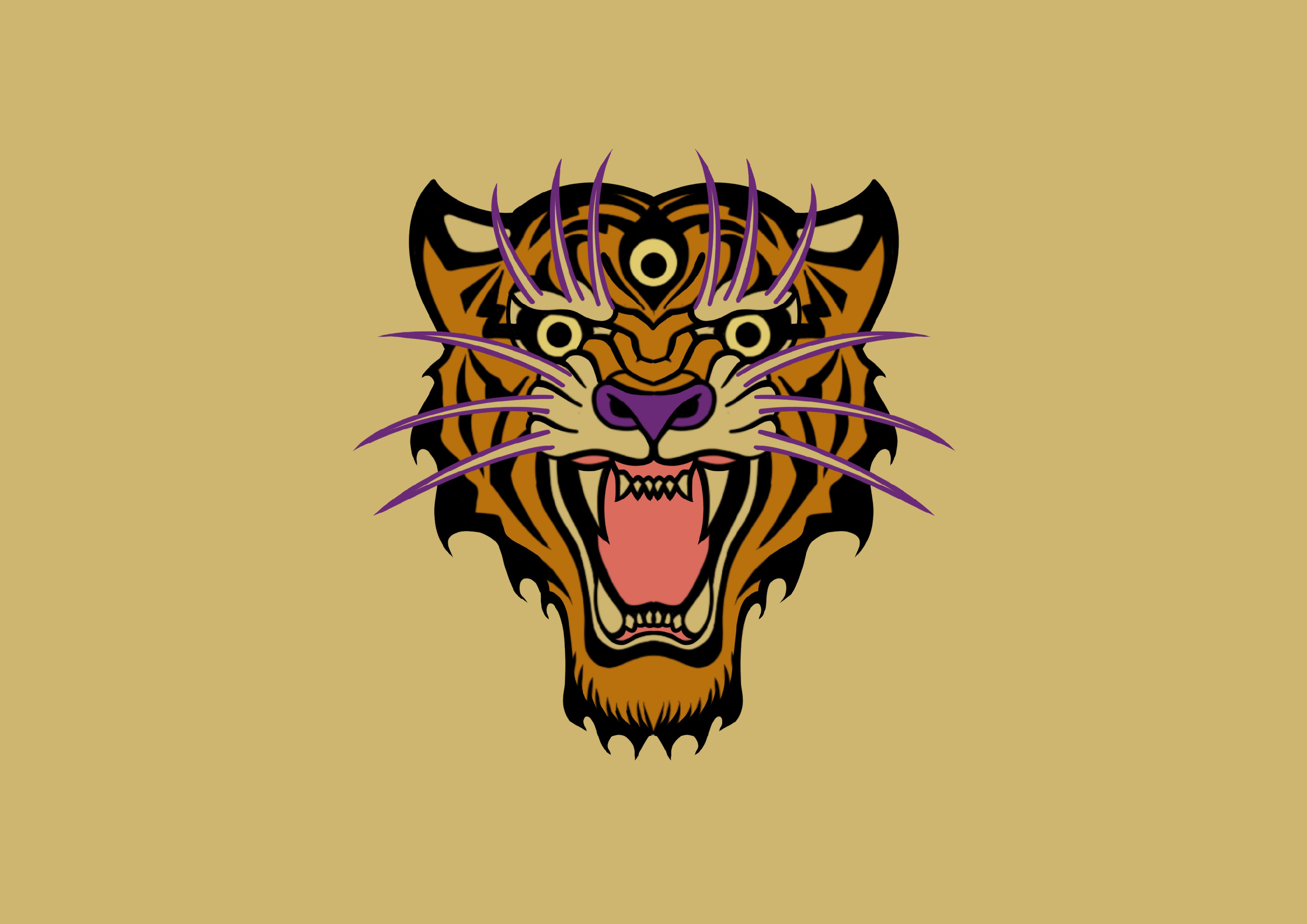 Example of Three eyed tiger