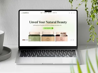 Luna-Terra Website Interaction Design. beauty brand rooted branding design e commerce e commerce website design luxury beauty product minimal product design retail products typography ui uigeek agency uigeek studio ux web web design website design interaction
