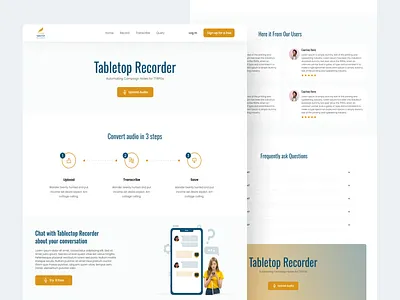 Tabletop Recorder UI/UX Design audiototext figma recorder audiototext tabletoprecorder audiototext