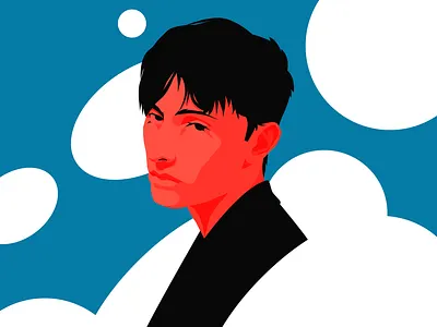 Minimal portrait abstract app illustration branding composition design editorial editorial illustration identity illustration laconic lines minimal portrait poster super minimalism vector