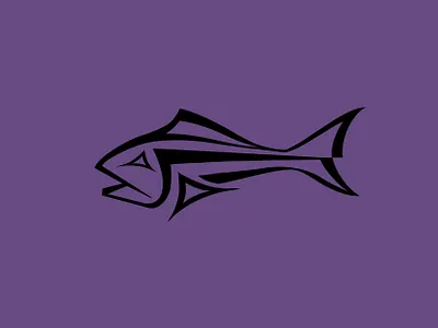 Fish logo graphic design illustration logo vector