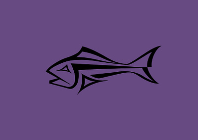 Fish logo graphic design illustration logo vector