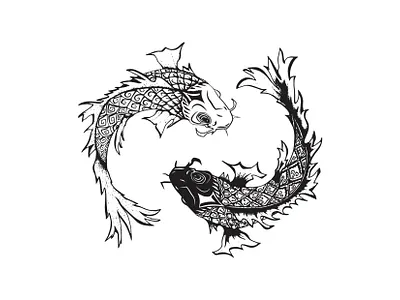 Pisces graphic design illustration logo vector