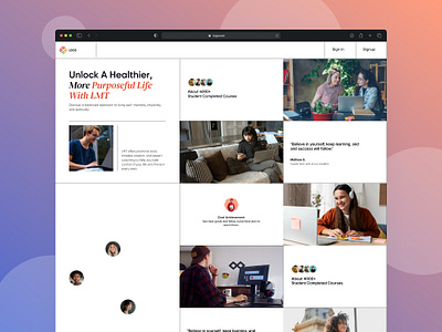 Online Course Learning Landing Page branding bussiness digital graphic design landing page modern design online course ui uiux web app website