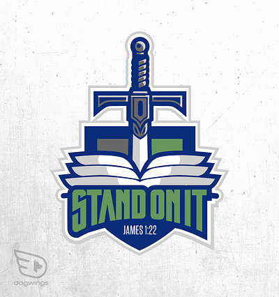 Logo concepts - which one is the winner bible chipdavid dogwings drawing logo retreat student ministry sword vector