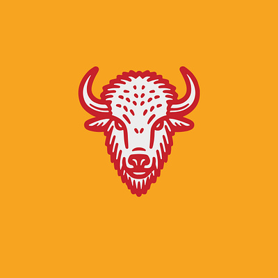 Buffalo animal big branding buffalo design graphic design horn icon illustration logo logo design power strong usa vector