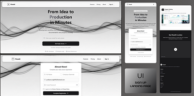 Day 1/100 - Daily UI Challenge: Sign-Up Landing Page design landing page sign up landing page sign up page sign up ui ui web web design website