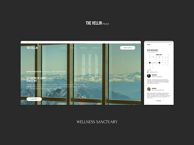 THE VELLIN HOTEL - WEBSITE adobe commercial project design figma hotel hotel website landing page photoshop ui ui ux design user experience ux web webdesign webdesign hotel webpage website design