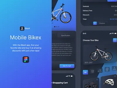 ✦Design Mobile Bike✦ app appdesign bikeshop branding design graphic design illustration logo mobileapp neumorphism typography ui ux