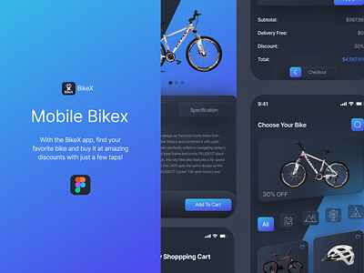 ✦Design Mobile Bike✦ app appdesign bikeshop branding design graphic design illustration logo mobileapp neumorphism typography ui ux