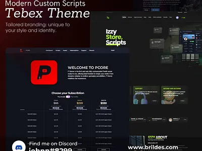 Tebex script custom layout design branding buycraft coding design development figma fivem fivem template game game design gaming graphic design gta illustration minecraft rust store tebex ui web
