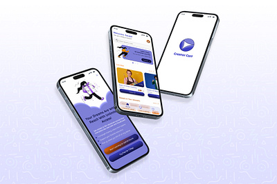 Education App Home & Paywall Screens + Logo | Creator Cast adobe app app design application case study design education figma logo photoshop ui user experience ux