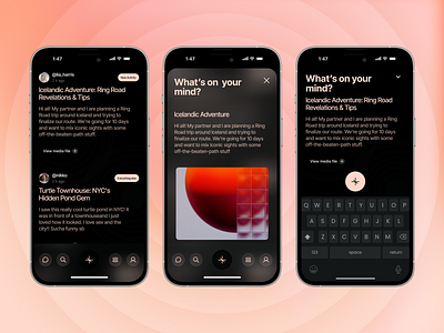 Sonar — Find your people through your thoughts animation interface mobile mobile app mobile first mobile interface ui uiux user user experience user interface uxui