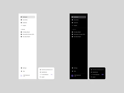 Sidebar design app daily ui dashboard design landing page sidebar ui web app