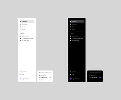 Sidebar design app daily ui dashboard design landing page sidebar ui web app
