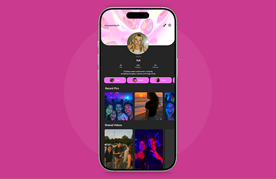 #DailyUI - Day 6 Profile Design app design social media design ui