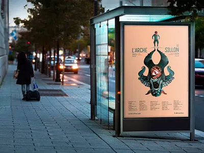 L'Arche-Le Sillon bretagne design illustration poster theatre