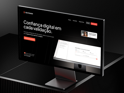 SaaS Landing Page — Identidade Platform crm erp id logo modern landing page modern site saas saas landing page ui ui design uidesign ux website
