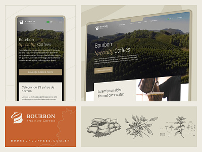 Bourbon Website bourbon brazil coffee figma ui uidesign uxui webdesign website