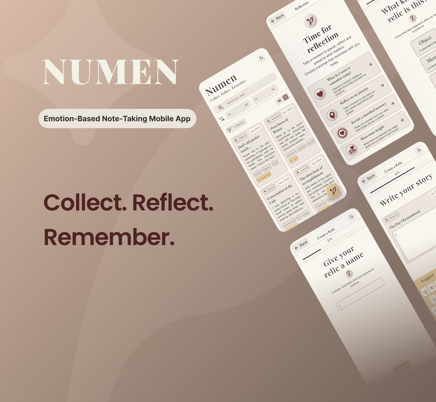 UX/UI | Reflection and Note-Taking App Design | Light Mode brand design branding digital design glass effect graphic design interface design micro interactions mobile app mobile design note taking app product design ui ux uxui uxui design