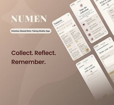 UX/UI | Reflection and Note-Taking App Design | Light Mode brand design branding digital design glass effect graphic design interface design micro interactions mobile app mobile design note taking app product design ui ux uxui uxui design