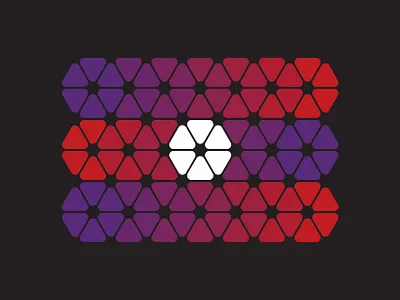 Hexagon graphic design logo vector