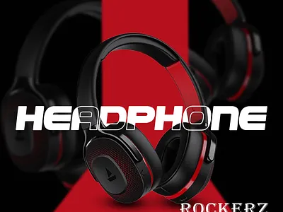 boAt headPhone poster adobe adverstise boat branding creativity graphic design headphone no copyright photoshop rockerz ui