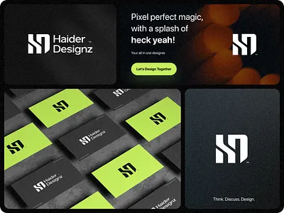 Branding (Haider Designz) branding design graphic design logo logo design luxury mockup personal premium