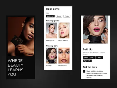 NARS PERSONA: Your Personal Beauty Companion design development product ui