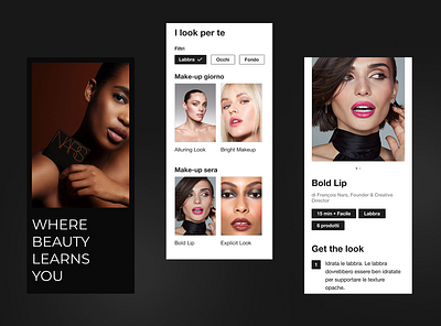 NARS PERSONA: Your Personal Beauty Companion design development product ui