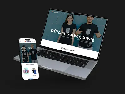 Golang Swag Store dailyui design eccomerence graphic design photoshop shopify uxui website