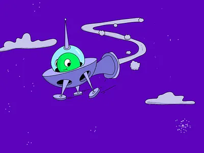 Alien Concept graphic design illustration