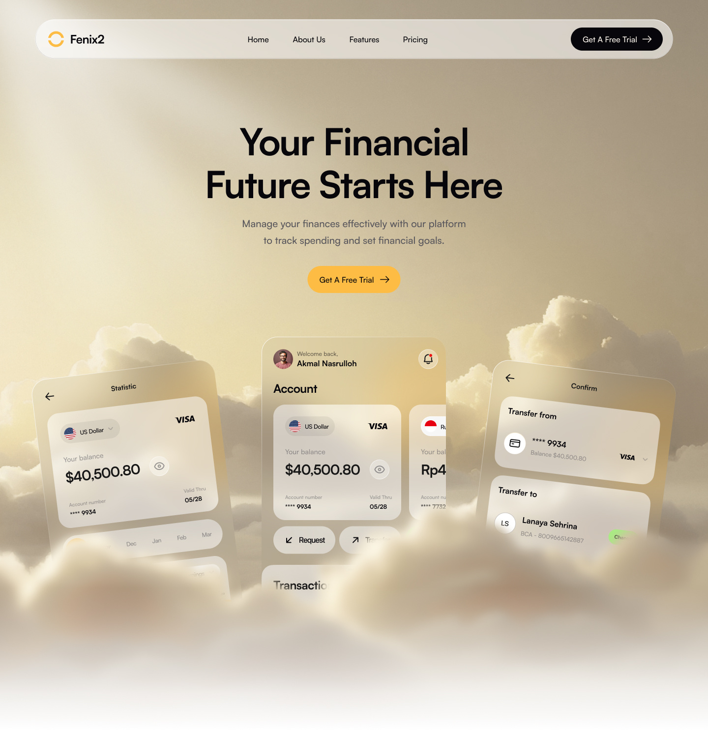 Fenix2 - The Financial Landing Page creativedesign