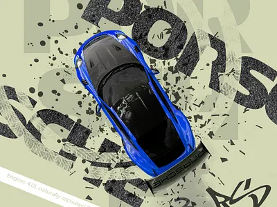 Porsche GT3 RS Street Design burnout car car poster cars german graphic design gt3 gt3 rs horsepower most wanted most wanted font porsche porsche gt3 street street cars street design stuttgart track