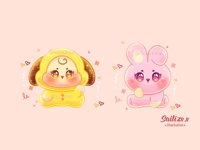 Fanart Art Kawaii BT21 by sailizv adorable adorable lovely artwork concept creative cute art design digitalart illustration