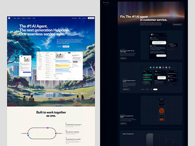 AI Helpdesk Platform Website Design ai interface b2b software business ux chat assistant clean design helpdesk design interaction design interface kit modern layout product design service platform smart support ui design ui showcase ui strategy ux concept ux design web ui website layout
