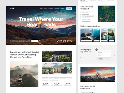 Travel - Landing Page cleanui landingpagedesign travellandingpage travelwebsite uidesign uxui webdesign