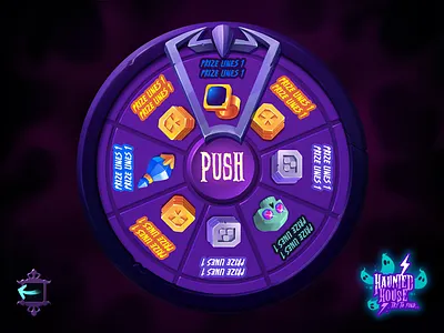 Haunted House - Game Pop-ups game popup game popup ui game ui game ui ux game wheel horror game mobile game ui pop up popup popup design ui wheel of fortune