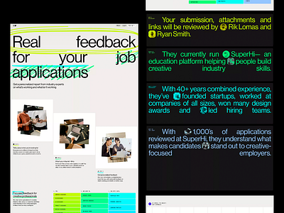 Real-Time Job Application Feedback application review career coaching career ui content emphasis creative platform creative tools design system feedback feedback system job application job platform step flow typography ui design ui layout ux copywriting ux design ux strategy visual flow web layout