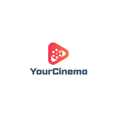 Play_cineme_logo app logo brandiderntity branding brandmark cinema logo companylogo design graphic design illustrator logo play logo reel logo
