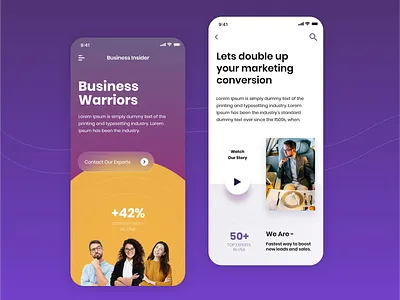 Business App branding graphic design