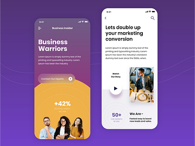 Business App branding graphic design