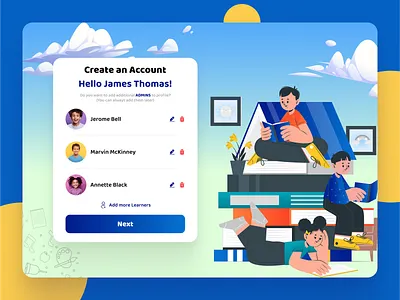Learning App branding graphic design