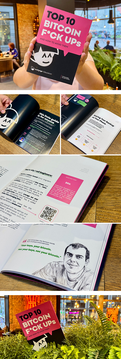 TOP 10 BITCOIN F*CK UPs by AmityAge / Book book book cover book design branding