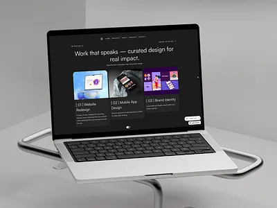 Designing with intention — Osei’s process dark mode framer minimal osei portfolio portfolio designer portfolio website template ui web design