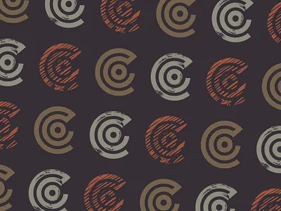 The Curio Collective Brand Pattern brand identity brand mark branding brush design graphic design half tone icon illustration logo mark monogram pattern texture the curio co vector