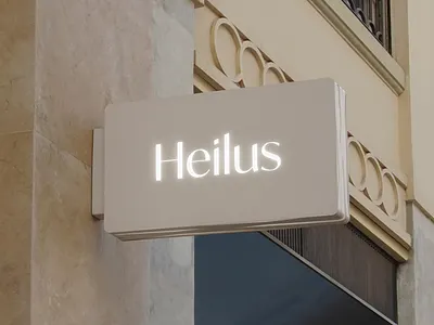 Heilus Logo & Brand Identity beauty brand branding design elegant graphic design identity logo modern signage skincare street signage visual identity