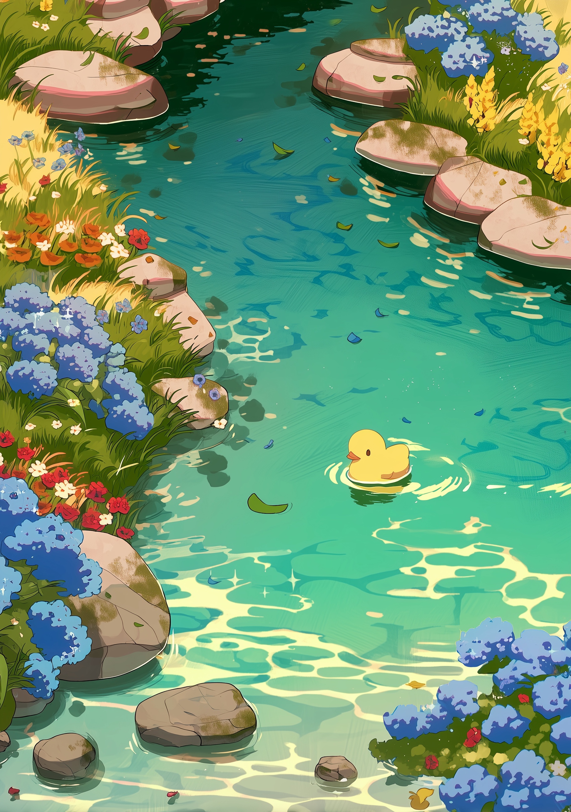 The Duck | Commission Artwork 2d animation anime branding concept art design fantasy art graphic design illustration logo ui