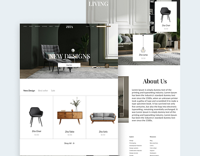 Zita I Landing Page Furniture