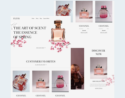 Fleur I Perfume website